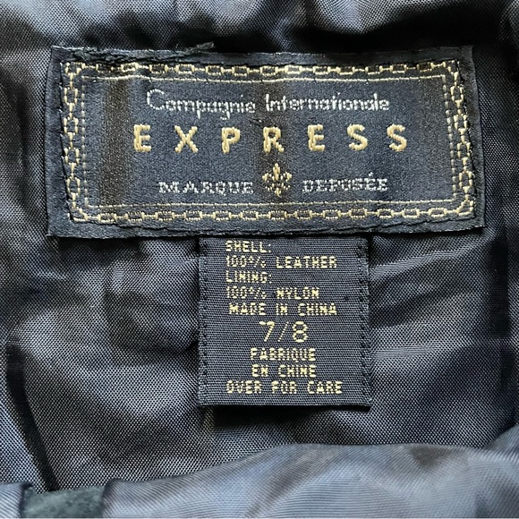 Vintage Black Leather Button Front Mini Skirt Women's 7/8 - Picture 3 of 11